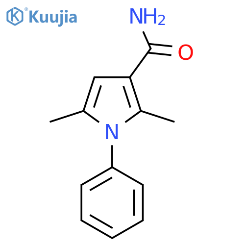 2,5-Dimethyl-1-phenyl-1H-pyrrole-3-carboxamide structure
