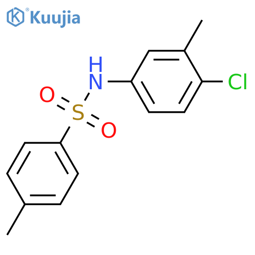 N-(4-chloro-3-methylphenyl)-4-methyl-benzenesulfonamide structure
