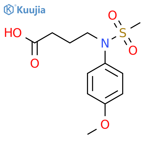 4-(4-Methoxyphenyl)(methylsulfonyl)aminobutanoic acid structure