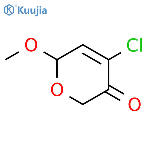 2H-Pyran-3(6H)-one,4-chloro-6-methoxy- structure