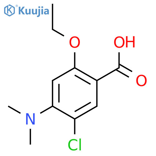 Benzoic acid, 5-chloro-4-(dimethylamino)-2-ethoxy- structure