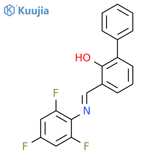 N-(3-Phenylsalicylidene)-2,4,6-trifluoroaniline structure