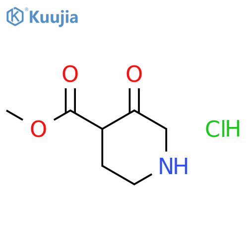 methyl 3-oxopiperidine-4-carboxylatehydrochloride structure