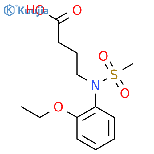4-(2-Ethoxyphenyl)(methylsulfonyl)aminobutanoic acid structure