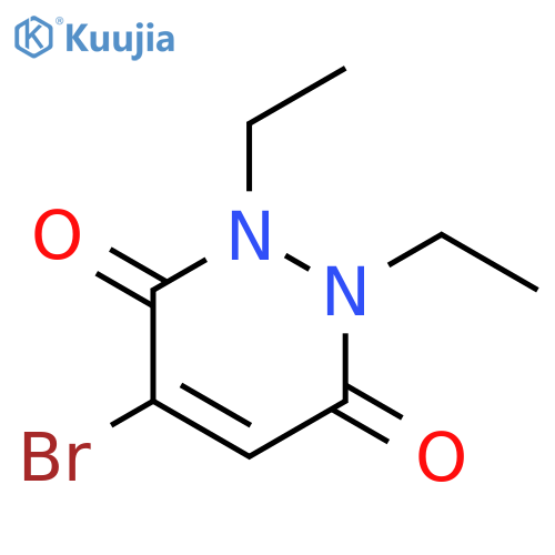3,6-Pyridazinedione, 4-bromo-1,2-diethyl-1,2-dihydro- structure