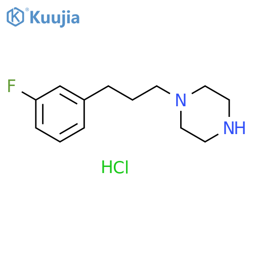 1-[3-(3-fluorophenyl)propyl]piperazine dihydrochloride structure
