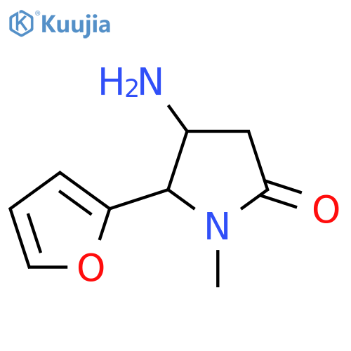 4-Amino-5-(furan-2-yl)-1-methylpyrrolidin-2-one structure