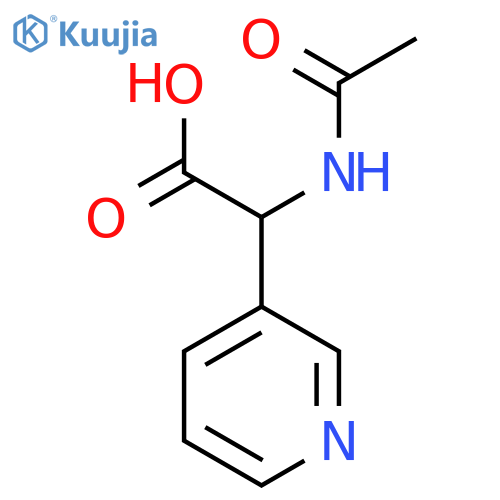 2-Acetamido-2-(pyridin-3-yl)acetic acid structure