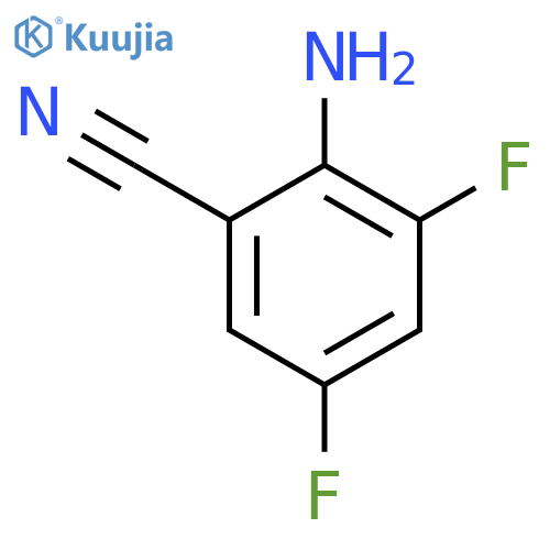 2-amino-3,5-difluorobenzonitrile structure