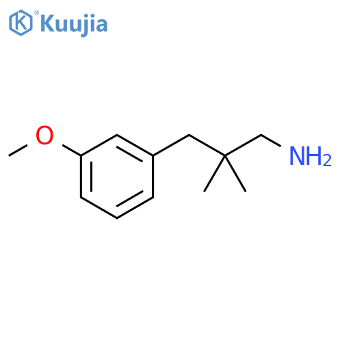 3-(3-methoxyphenyl)-2,2-dimethylpropan-1-amine structure