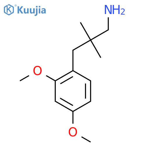 3-(2,4-dimethoxyphenyl)-2,2-dimethylpropan-1-amine structure