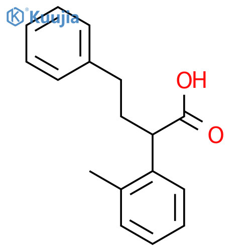 2-(2-methylphenyl)-4-phenylbutanoic acid structure