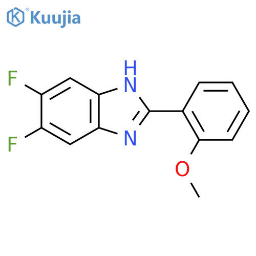 5,6-Difluoro-2-(2-methoxyphenyl)-1H-benzo[D]imidazole structure
