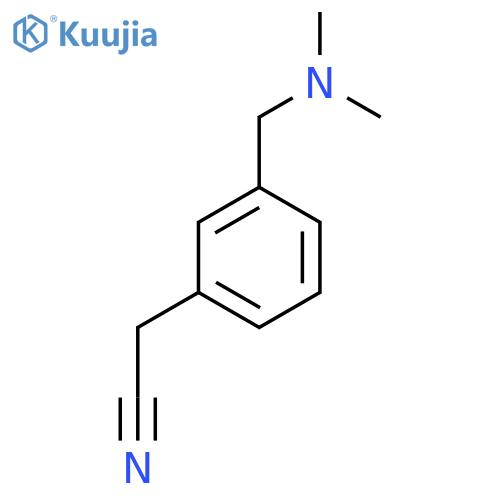 2-{3-(dimethylamino)methylphenyl}acetonitrile structure
