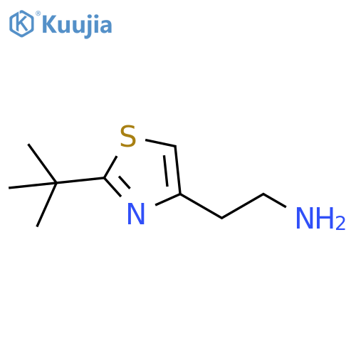 2-(2-tert-butyl-1,3-thiazol-4-yl)ethan-1-amine structure