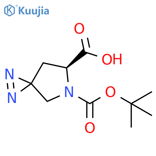 (6S)-5-(tert-butoxy)carbonyl-1,2,5-triazaspiro2.4hept-1-ene-6-carboxylic acid structure