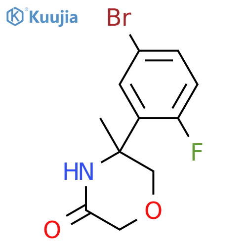5-(5-Bromo-2-fluorophenyl)-5-methylmorpholin-3-one structure