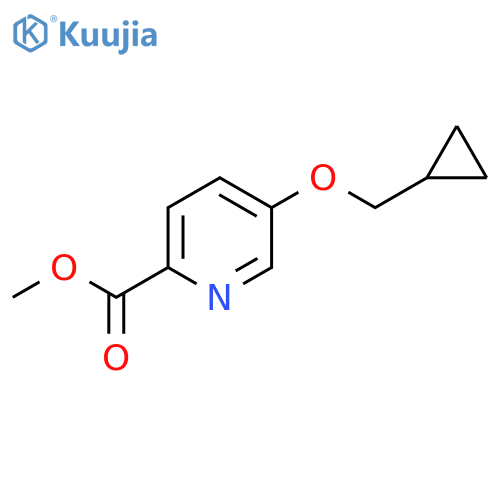 5-Cyclopropylmethoxy-pyridine-2-carboxylic acid methyl ester structure