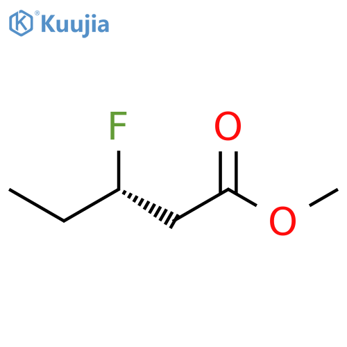 Pentanoic acid, 3-fluoro-, methyl ester, (S)- structure