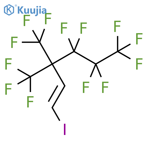 1-Hexene,4,4,5,5,6,6,6-heptafluoro-1-iodo-3,3-bis(trifluoromethyl)-, (E)- (9CI) structure