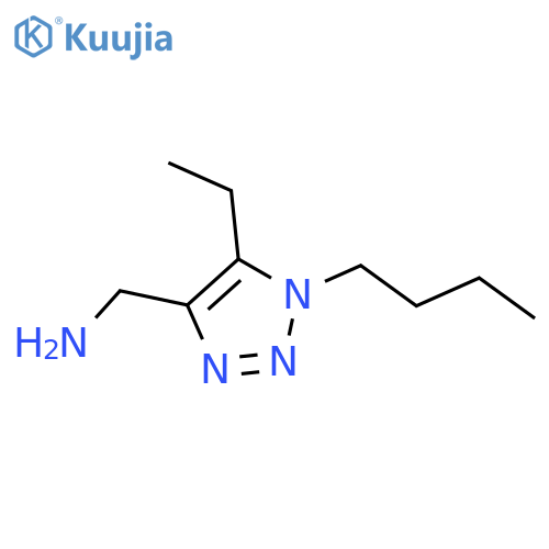 (1-butyl-5-ethyl-1H-1,2,3-triazol-4-yl)methanamine structure