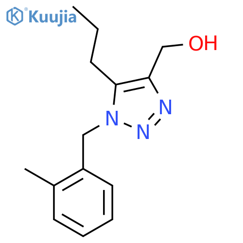 {1-(2-methylphenyl)methyl-5-propyl-1H-1,2,3-triazol-4-yl}methanol structure