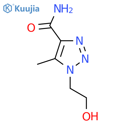 1-(2-Hydroxyethyl)-5-methyl-1H-1,2,3-triazole-4-carboxamide structure