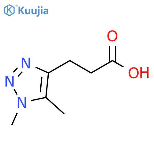 3-(dimethyl-1H-1,2,3-triazol-4-yl)propanoic acid structure