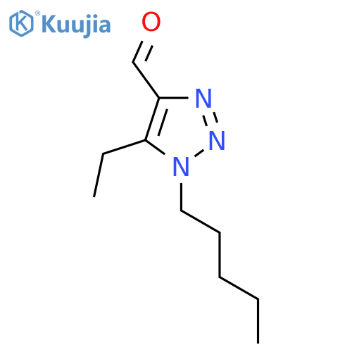 5-ethyl-1-pentyl-1H-1,2,3-triazole-4-carbaldehyde structure