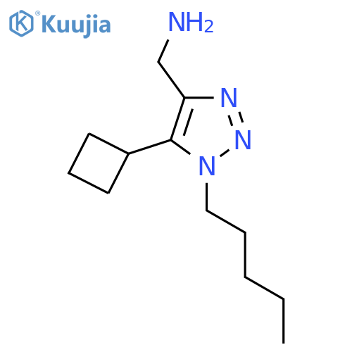 (5-cyclobutyl-1-pentyl-1H-1,2,3-triazol-4-yl)methanamine structure