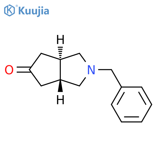 trans-2-Benzyl-1,3,3A,4,6,6A-hexahydrocyclopenta[C]pyrrol-5-one structure