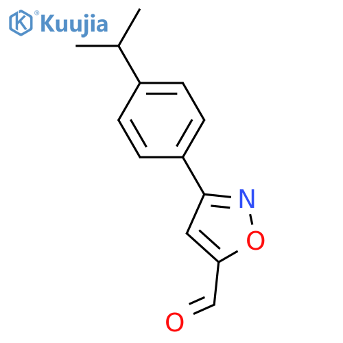 5-Isoxazolecarboxaldehyde, 3-[4-(1-methylethyl)phenyl]-  structure
