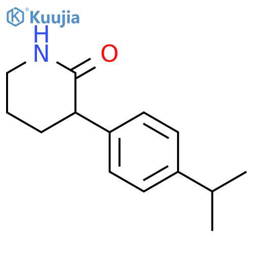 3-4-(propan-2-yl)phenylpiperidin-2-one structure