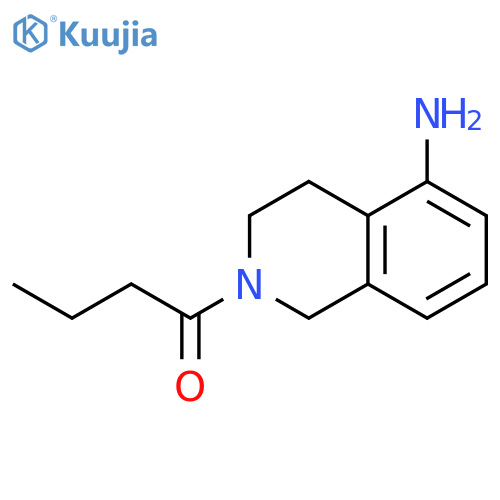 1-(5-amino-1,2,3,4-tetrahydroisoquinolin-2-yl)butan-1-one structure