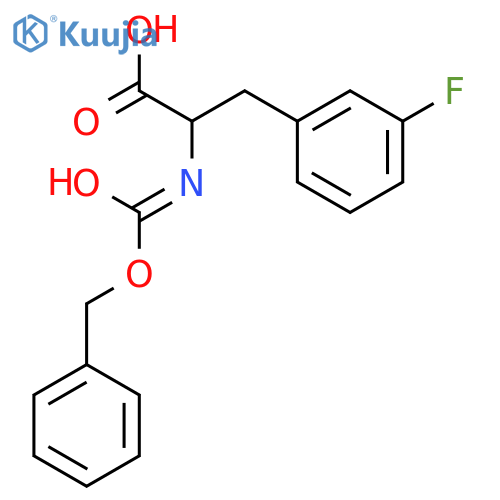 2-{(benzyloxy)carbonylamino}-3-(3-fluorophenyl)propanoic acid structure