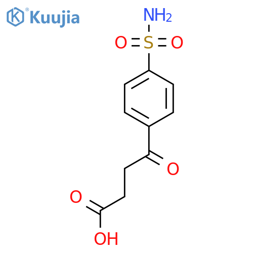 4-oxo-4-(4-sulfamoylphenyl)butanoic acid structure