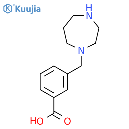 3-(1,4-diazepan-1-yl)methylbenzoic acid structure