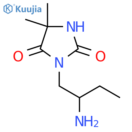 3-(2-Aminobutyl)-5,5-dimethylimidazolidine-2,4-dione structure
