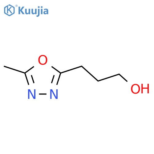 3-(5-Methyl-1,3,4-oxadiazol-2-yl)propan-1-ol structure