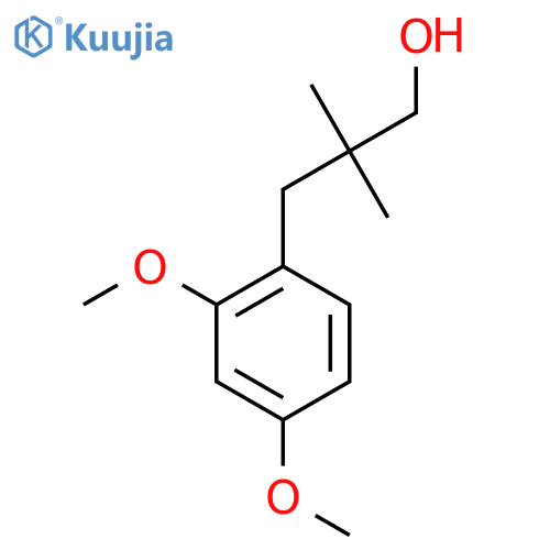 3-(2,4-dimethoxyphenyl)-2,2-dimethylpropan-1-ol structure