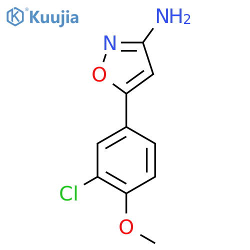 5-(3-chloro-4-methoxyphenyl)-1,2-oxazol-3-amine structure