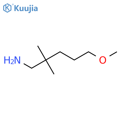 5-methoxy-2,2-dimethylpentan-1-amine structure