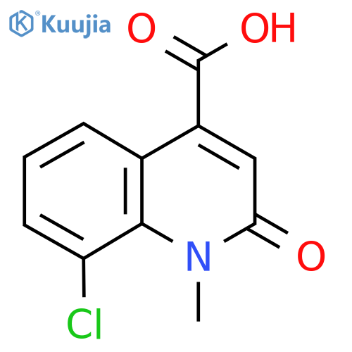 8-Chloro-1-methyl-2-oxo-1,2-dihydro-quinoline-4-carboxylic acid structure