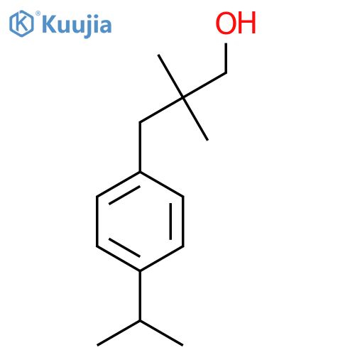 2,2-dimethyl-3-4-(propan-2-yl)phenylpropan-1-ol structure