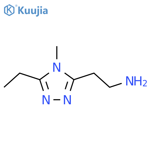 2-(5-ethyl-4-methyl-4H-1,2,4-triazol-3-yl)ethan-1-amine structure