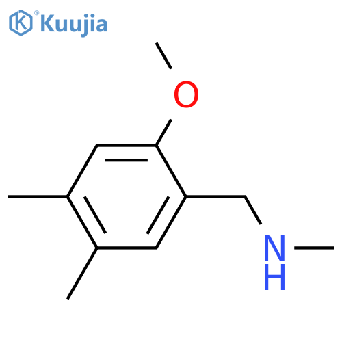 (2-methoxy-4,5-dimethylphenyl)methyl(methyl)amine structure