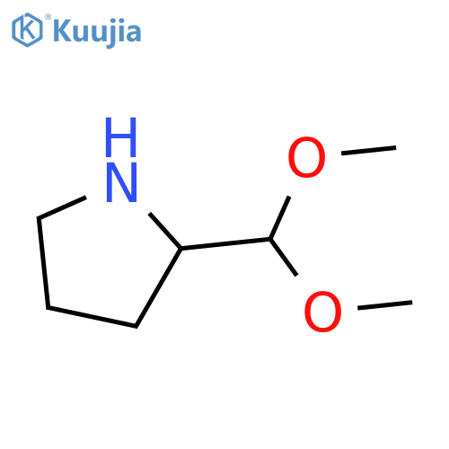 2-(dimethoxymethyl)pyrrolidine structure