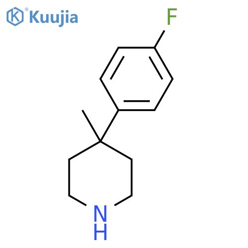 4-(4-Fluorophenyl)-4-methylpiperidine structure