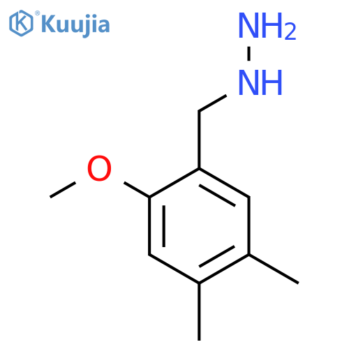 (2-methoxy-4,5-dimethylphenyl)methylhydrazine structure