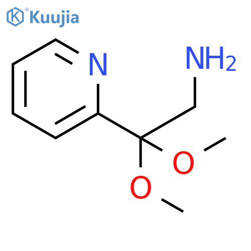 2,2-dimethoxy-2-(pyridin-2-yl)ethan-1-amine structure